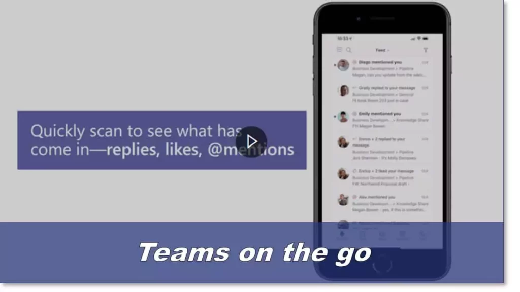 Teams on the go